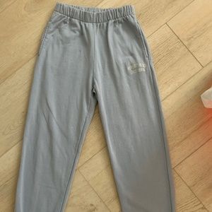 Brandy Melville light blue Newport Beach Rosa Sweatpants